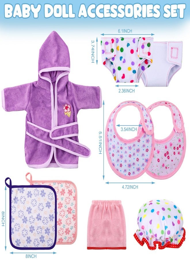 Rotatingpals 21 Pcs Baby Doll Accessories Baby Doll Diaper Bag Set with Accessories Include Diaper Disappearing Milk Bottles Pacifier Bib Feeding and Caring Set for Boys Girls Birthday Gifts - Image 3